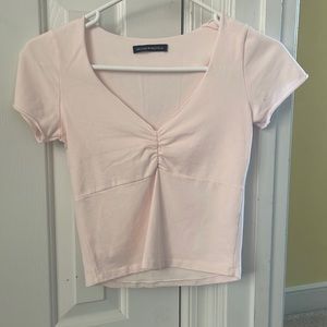 Brandy Melville Pink Tight Shirt One size fits all